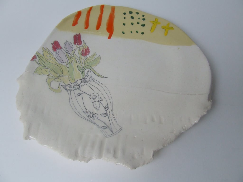 The Plate - Cardboard Ceramics in Spring