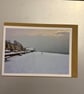 Seaford Beach in Snow A5 Greeting Card 