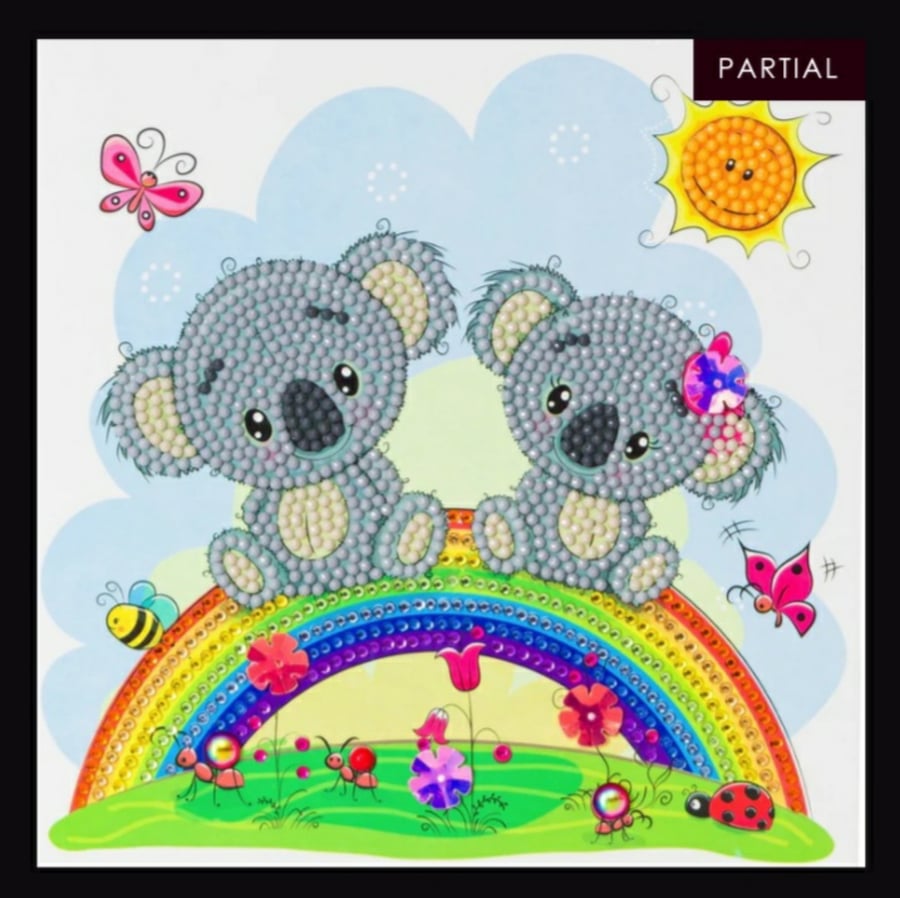 Koala friends craft buddy crystal art kit 