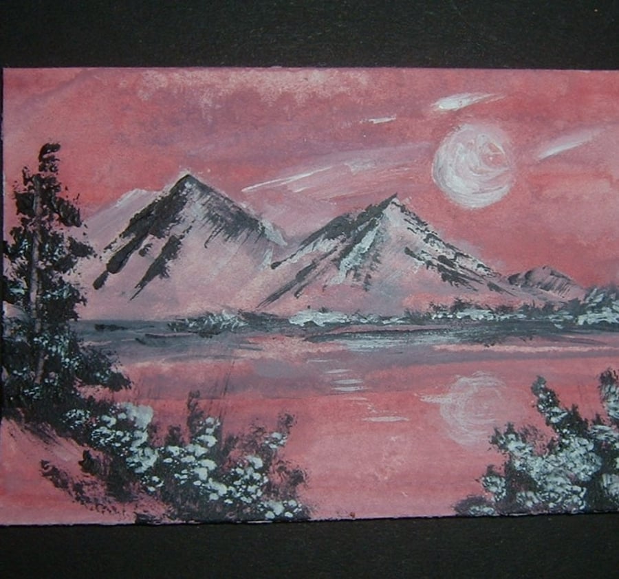 art aceo painting original watercolour ref 351