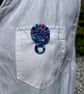 Glasses Holder Brooch - Carnival Blue - Image 2