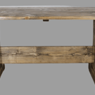 Handmade Solid Wood Dinning Table, Traditional Rustic Farmhouse Style.