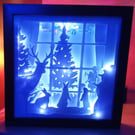 Festive Home Scene, Made to order, Light Box Night Light