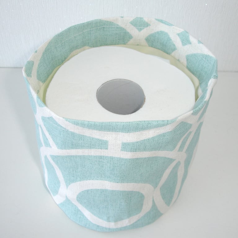 Toilet Roll Holder Duck Egg Storage Pot Basket Bathroom Loo Roll Kitchen Tidy