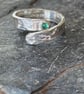 Silver Wrap Ring With Emerald - Image 3