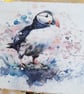 Wooden Trinket Keepsake Box Puffin - Image 2