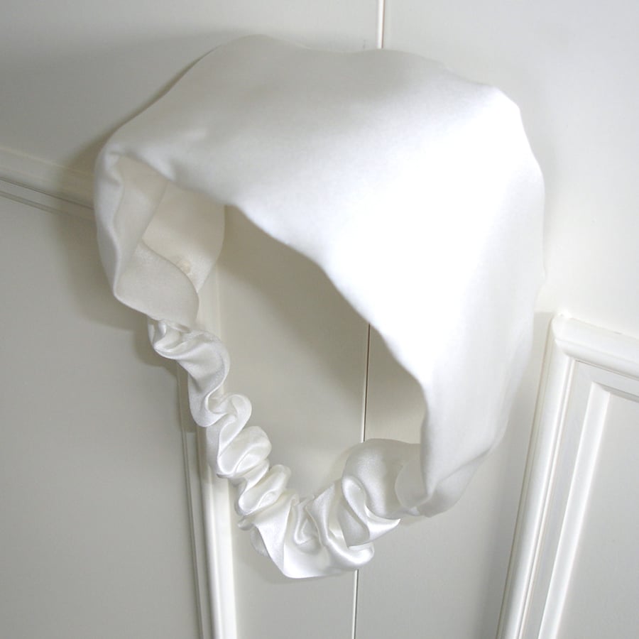 Silk Headband Ivory Mulberry Silk Hairband Elasticated