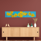 mixed media Daffodil flowers painting on canvas