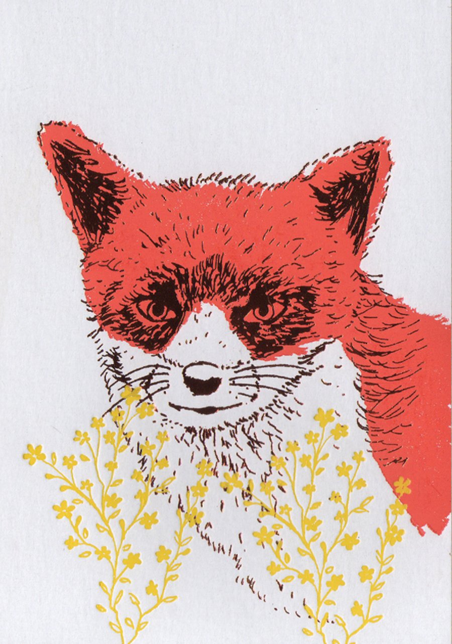 Fox - Greetings Card