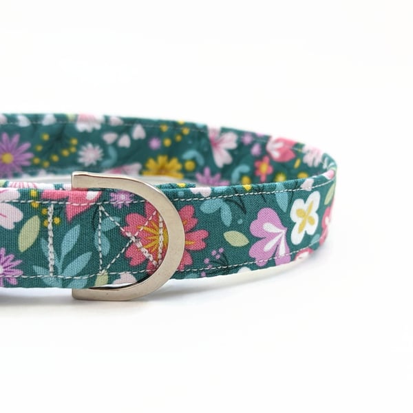 Spring Flowers Dog Collar, Dog Lead, Girl Dog Collar