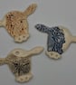 Ceramic cow hanging decoration