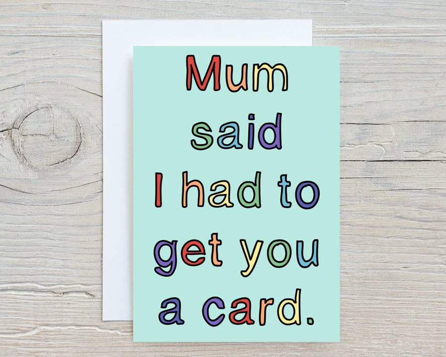 Funny sibling birthday card 