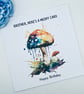 Mushy birthday card for brother can be customised psychedelic watercolour design - Image 4