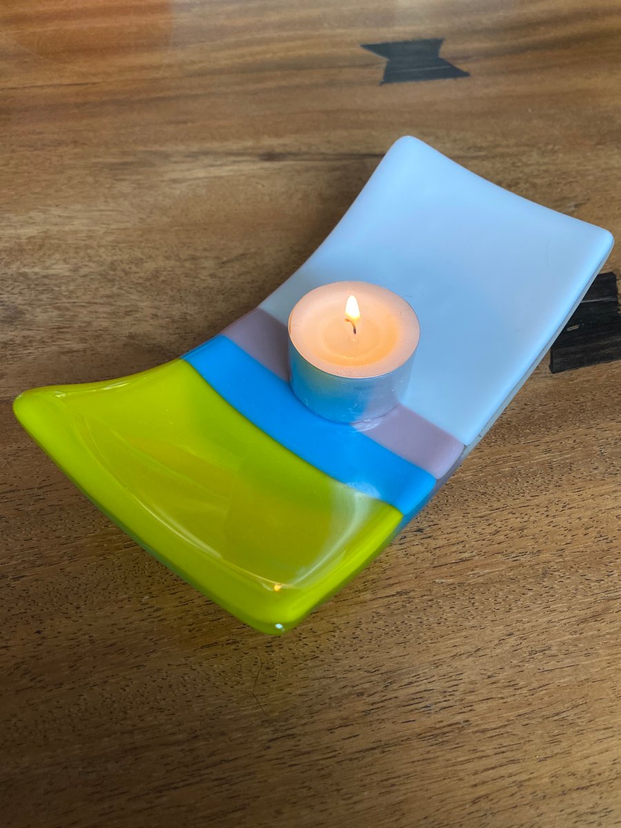 Glass Arch Candle Holder