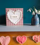 Cariad Welsh Square Button Heart Card Size 5" x 5" (12.5cm x 12.5cm) - Image 9