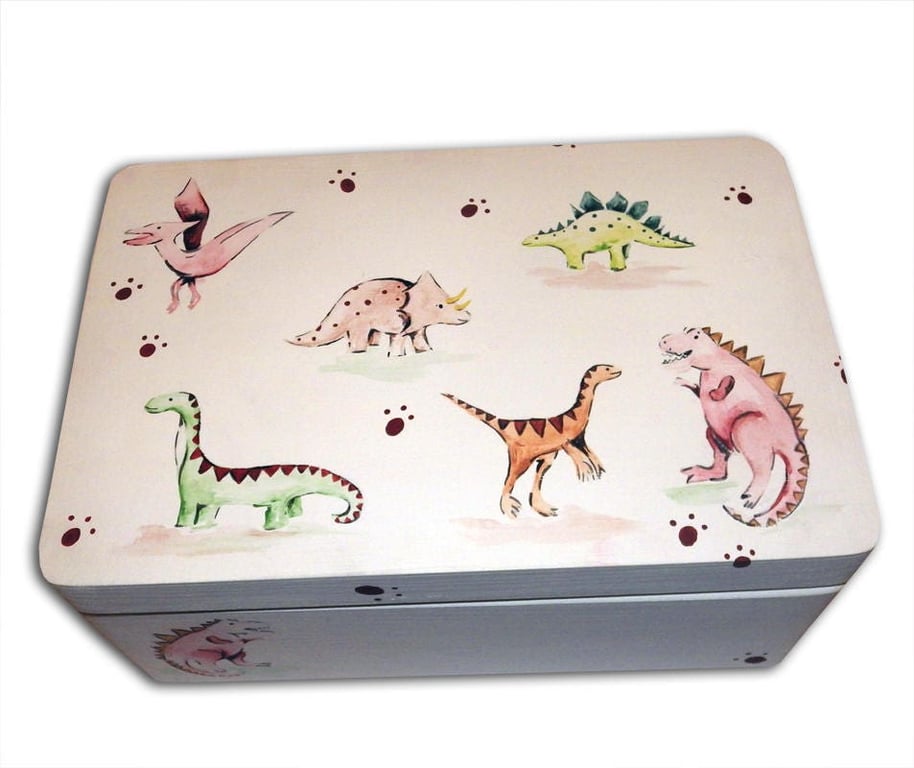 Personalised Dinosaur Keepsake Box, Memory Box, Baby Boy Gift, Dinosaur Gift