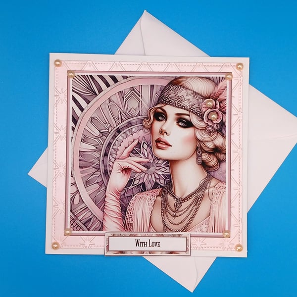 Art Deco Birthday Card, Female, Mother, Wife, Sister, Daughter