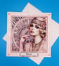 Art Deco Birthday Card, Female, Mother, Wife, Sister, Daughter