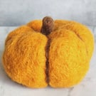 Pumpkin - Needle felted, Large Halloween Décor, Autumn Colours, Handmade