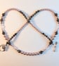 Pearl, Larvikite, Swarovski Crystal And Hematite Necklace - Handmade In Devon - Image 3
