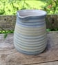 Hand-thrown, decorative stoneware jug in "granite" glaze  - Image 2
