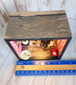 Box room Diorama, fishing cat, quirky gift for cat lovers, with lights. Cat lady - Image 5