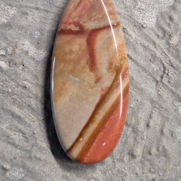 American Picasso Jasper Teardrop Pendant