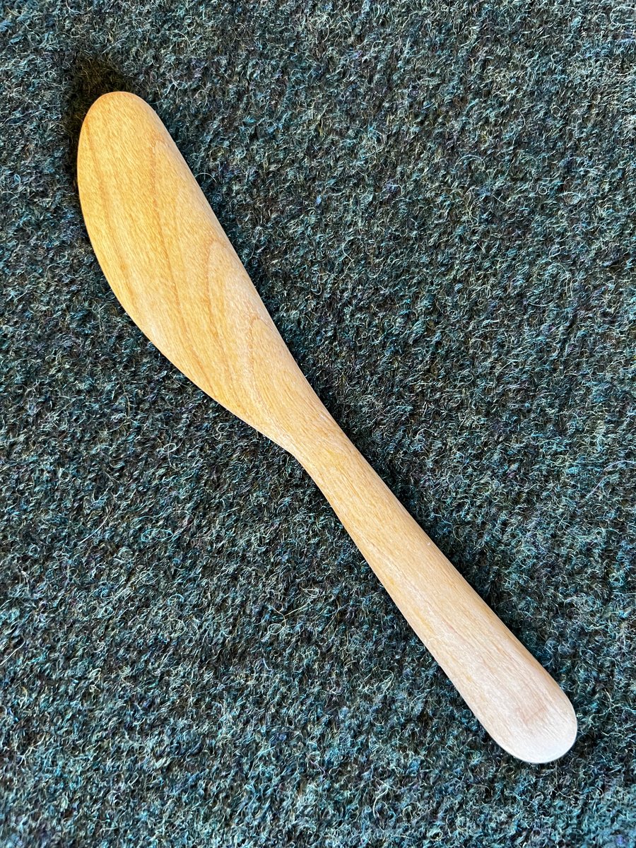 Cherry wood butter knife