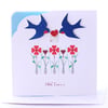 Love Birds - A Blank Anniversary Greetings Card