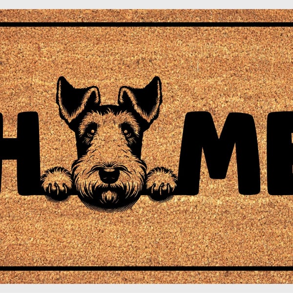 Fox Terrier Home Door Mat No.3 - Fox Terrier Welcome Mat - 3 Sizes