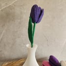 Handmade crocheted Tulip, Everlasting flowers 