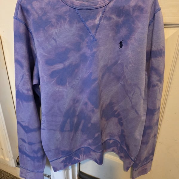 Reverse dye Ralph Lauren Small Long Sleeved Top in Purple
