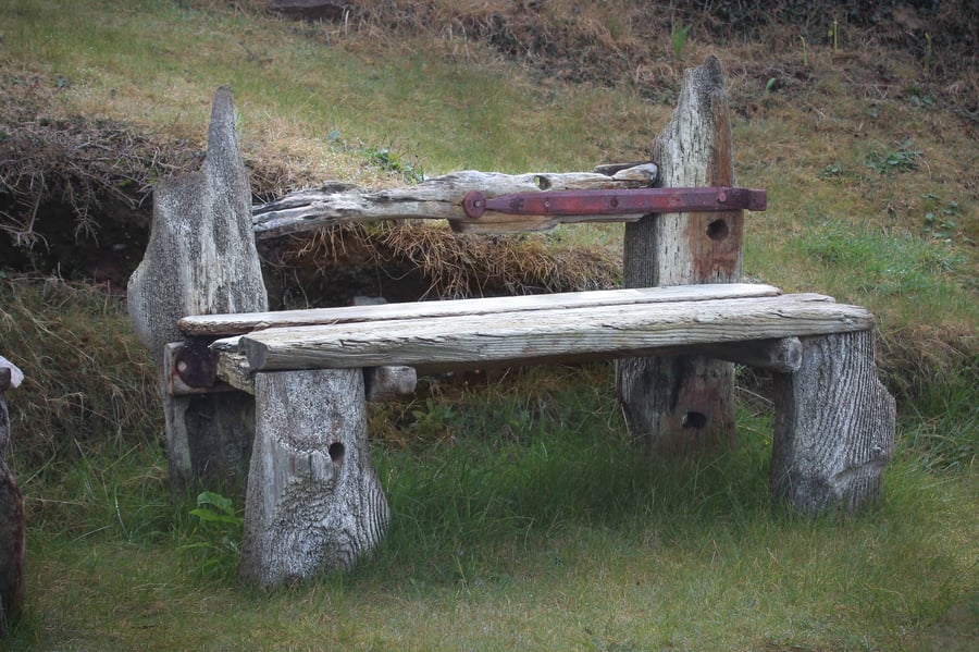 Driftwood Garden Bench, Drift Wood garden seat, Drift Wood Garden Bench 