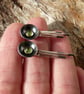 Sterling Silver Earrings with Peridot, E2 - Image 4