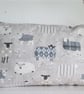 Grey Sheep Cushion with Cream Pom poms - Image 5