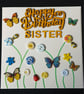 Handmade, sister birthday card  - Image 2