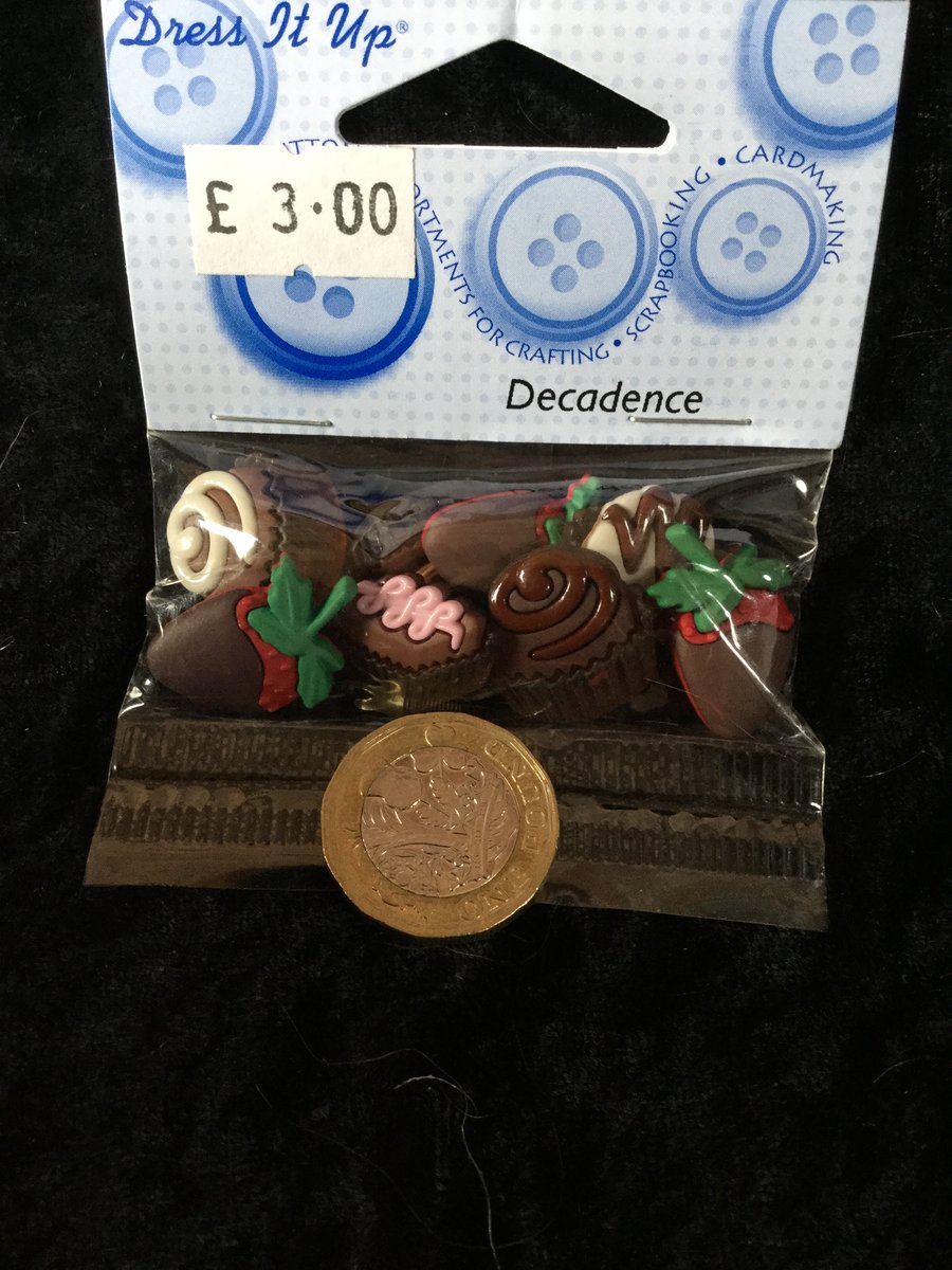 Dress It Up Buttons Decadence Cupcakes