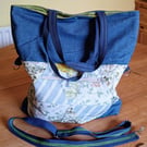 Tote bag, shoulder bag and shopping bag all in one