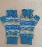 Fingerless Gloves - Hand Knitted - Van Gogh inspired  - Image 2