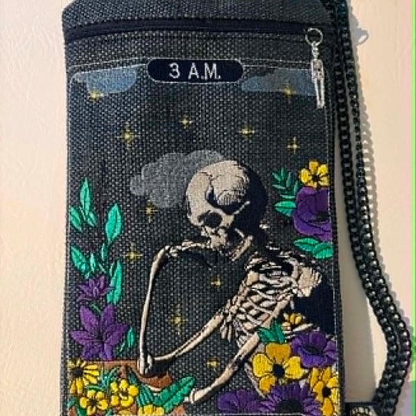 The Overthinker  Tarot Inspired Embroidered Bag