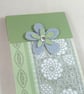 Lined notepad  - green floral - Image 3