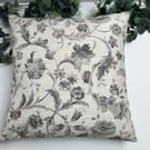 Pair of 16" Cushions in Floral Cotton Rich Linen Fabric - Home Decor