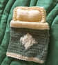 Pocket Ted in a Bed - Lemon and Green - Image 3