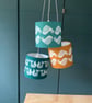 SALE - Bird Handmade Lampshade - Orange (20cm diameter) - Image 4