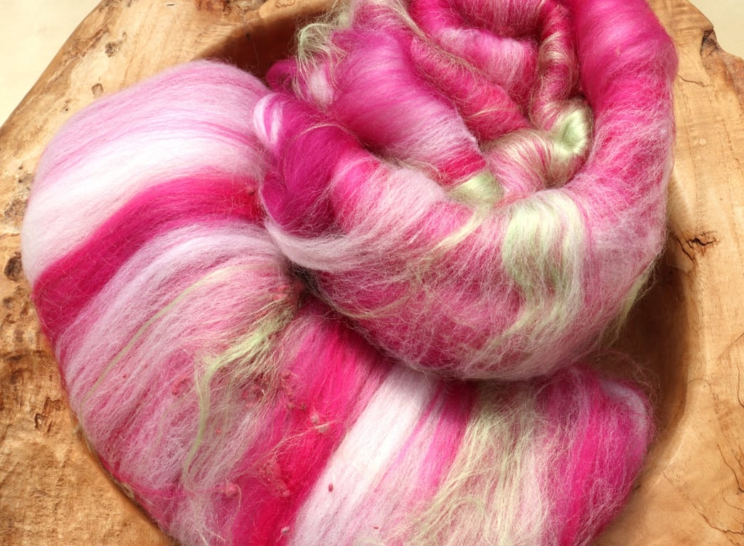 50g Foxglove Art Batt for Spinning & Felting