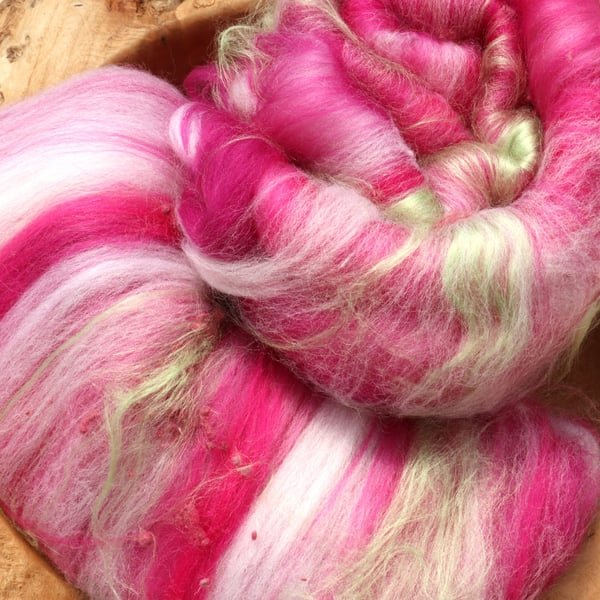 50g Foxglove Art Batt for Spinning & Felting