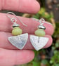 Sterling silver and jasper Shovel earrings - Image 2