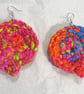 Pink Boho Dangle Earrings - Image 2