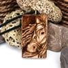 Viking horse, chunky wooden pyrography pendant, equine lover gift