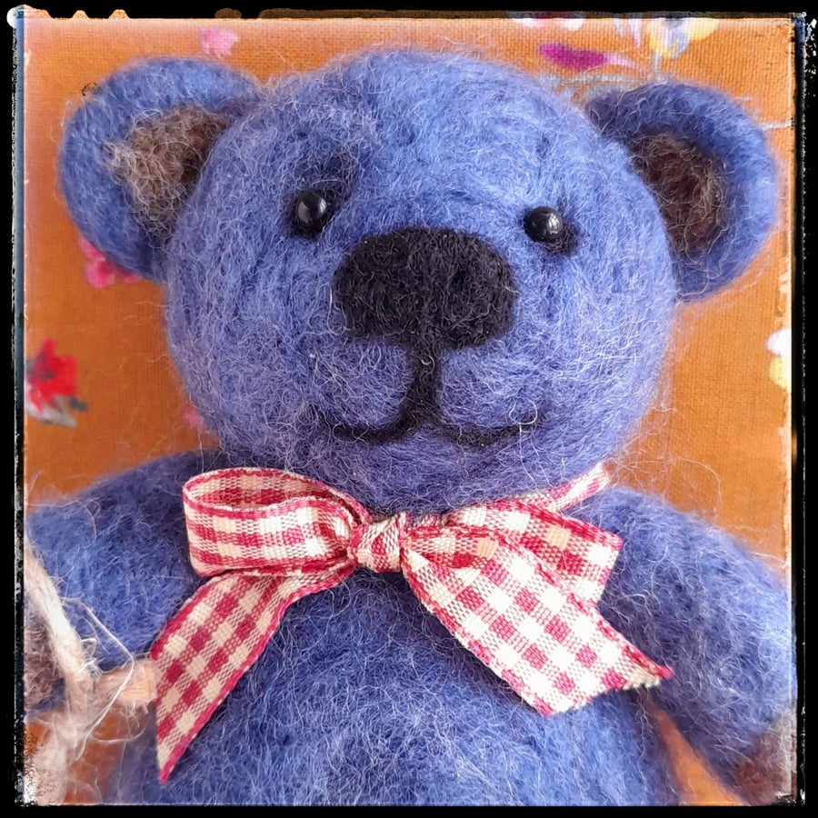 Needle Felt Wool Bear - Toddybear Milton Needlefelted
